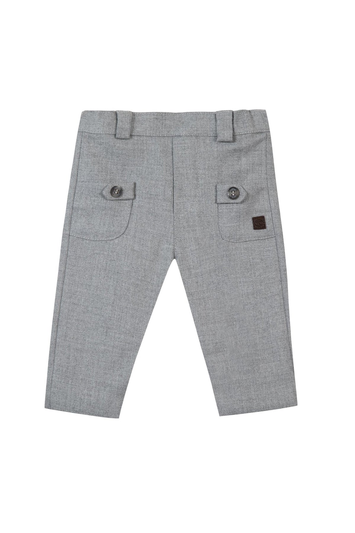 Gris Moyen Chiné / Pantalon Cérémonie - Gris Moyen Chiné