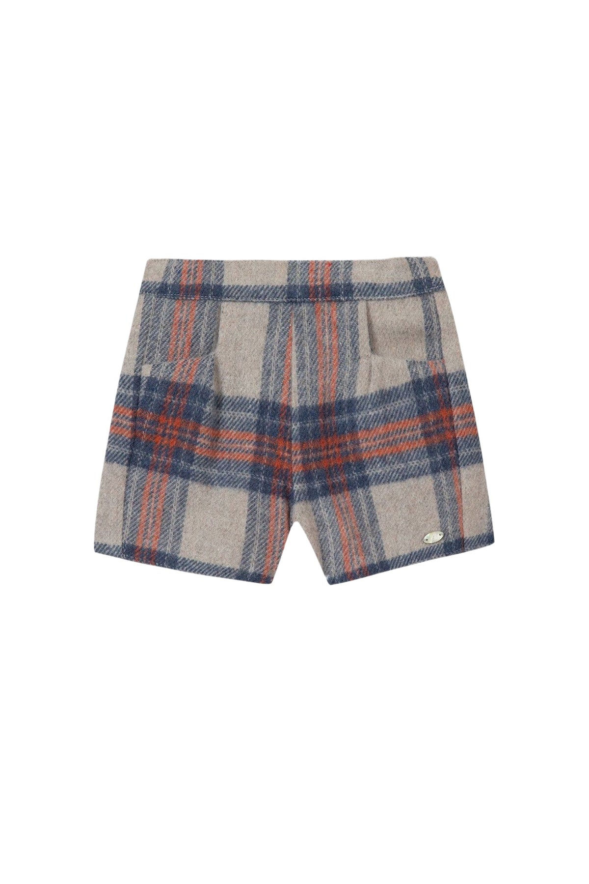 Short Preppy hivernal en laine - Taupe