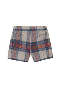 Short Preppy hivernal en laine - Taupe