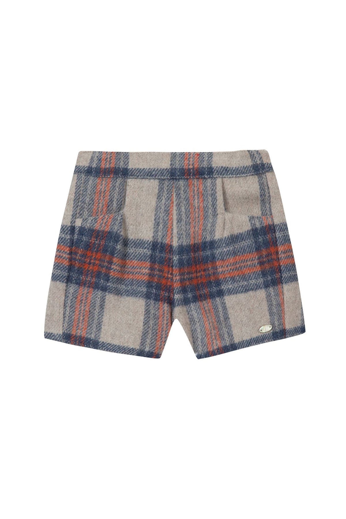 Short Preppy hivernal en laine - Taupe