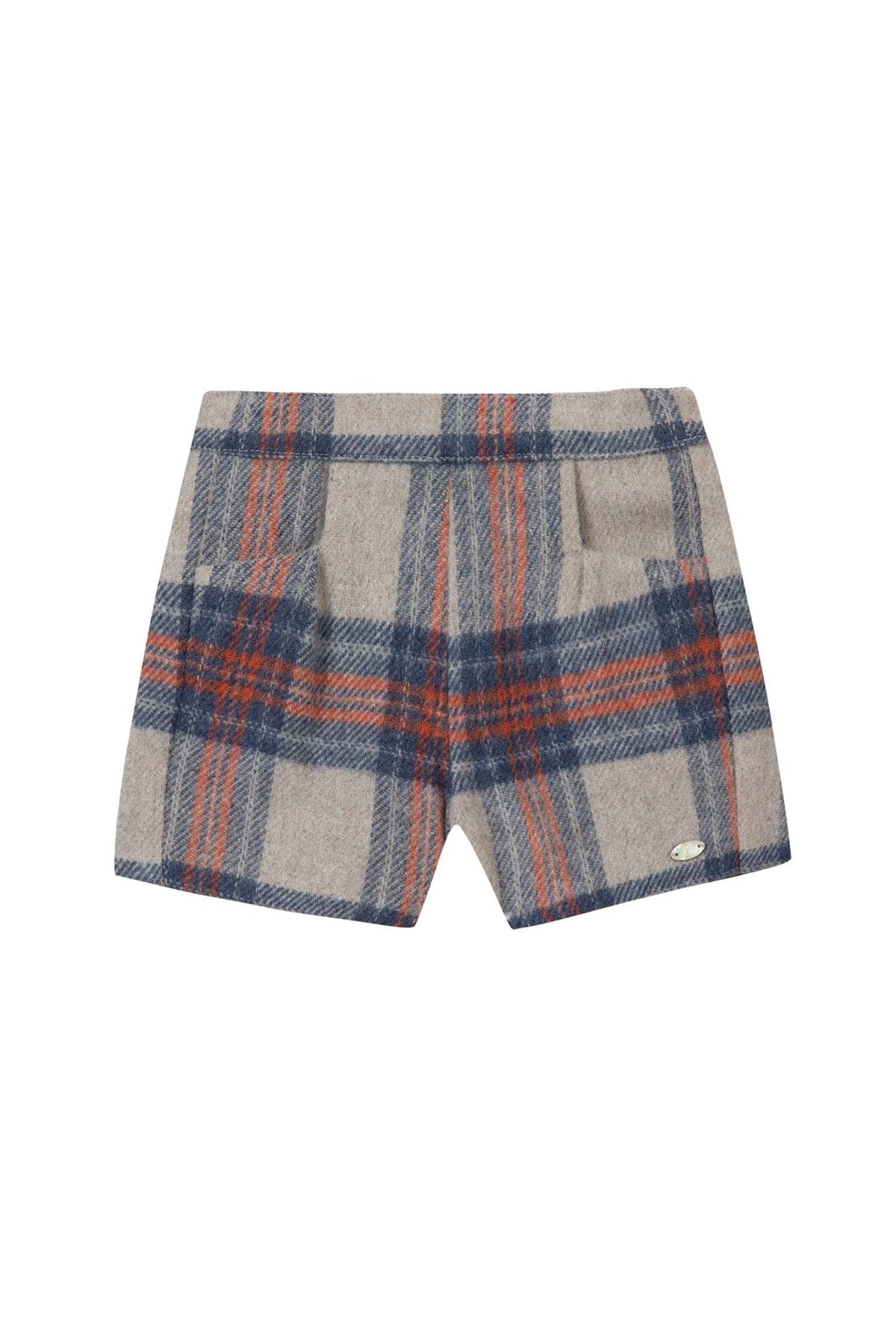 Taupe / Short Preppy Hivernal En Laine - Taupe