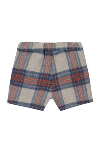 Taupe / Short Preppy Hivernal En Laine - Taupe