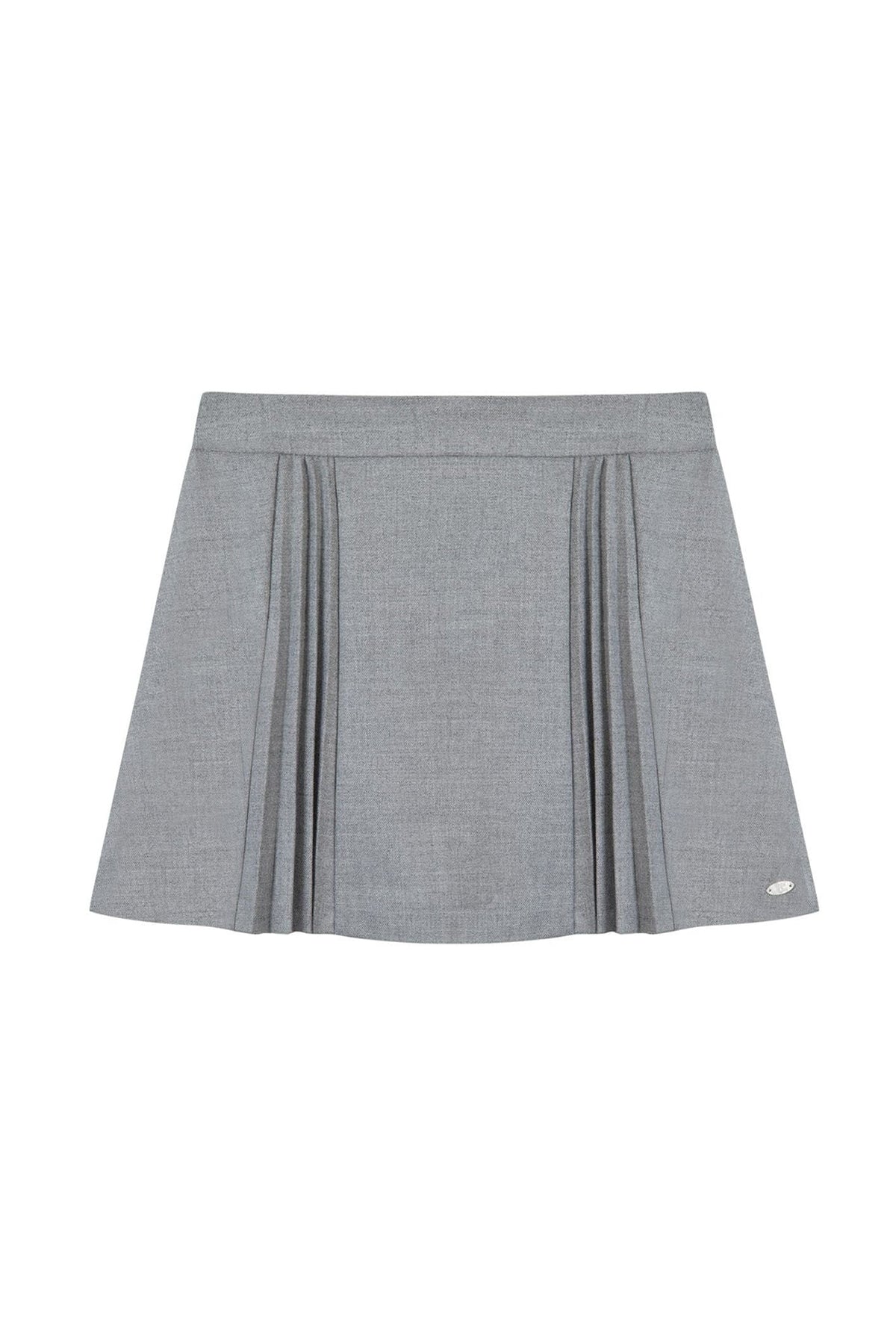 Jupe Back to school - Gris chiné moyen