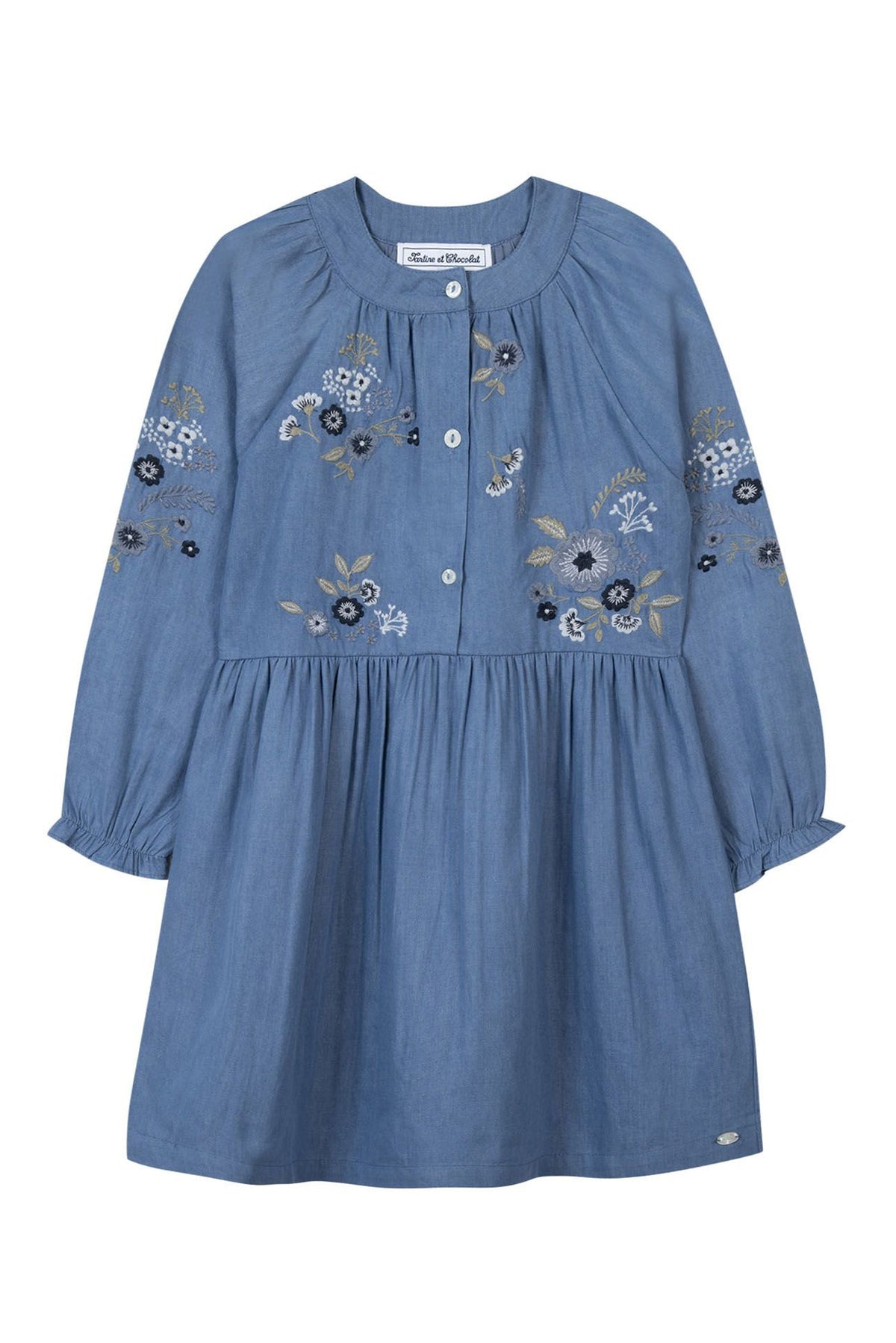 Robe Jardin d'hiver à carreaux - Bleu