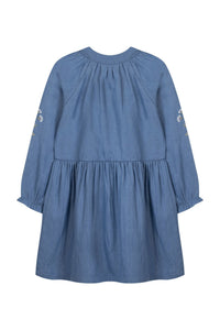 Robe Jardin d'hiver à carreaux - Bleu