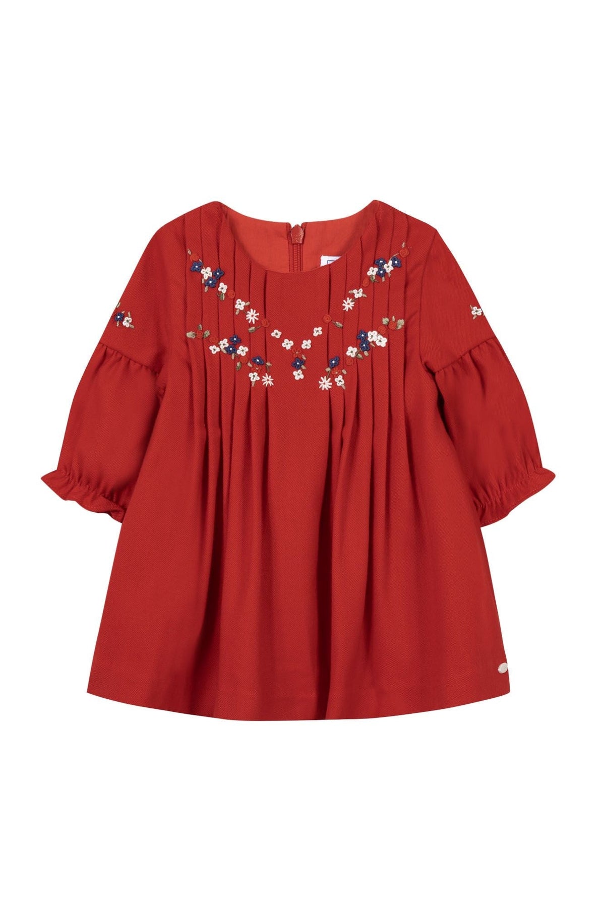 Rouge / Robe Cérémonie Coupe Plissée - Rouge