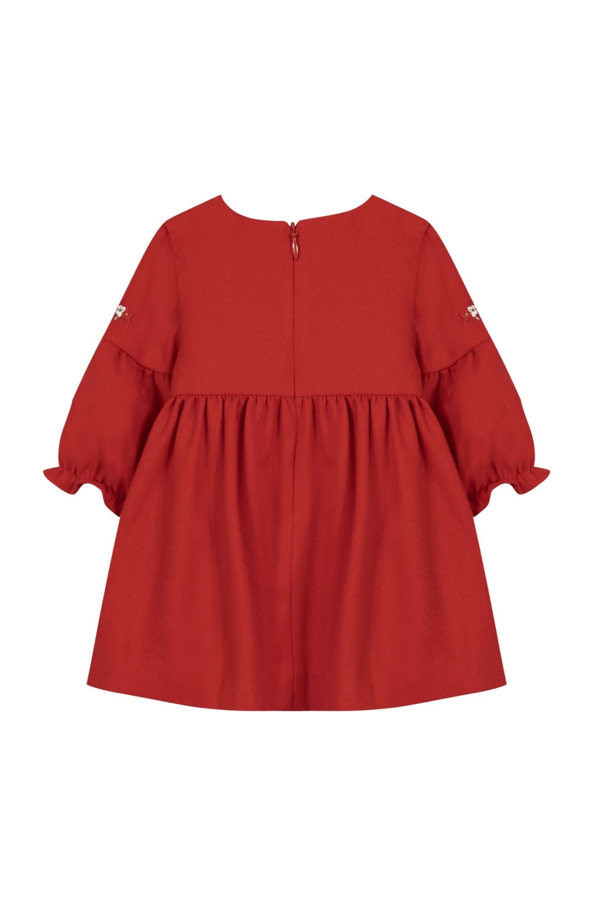 Robe Cérémonie coupe plissée - Rouge