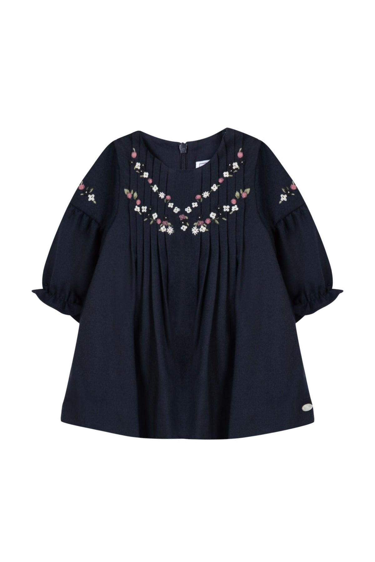 Marine / Robe Cérémonie Coupe Plissée - Marine