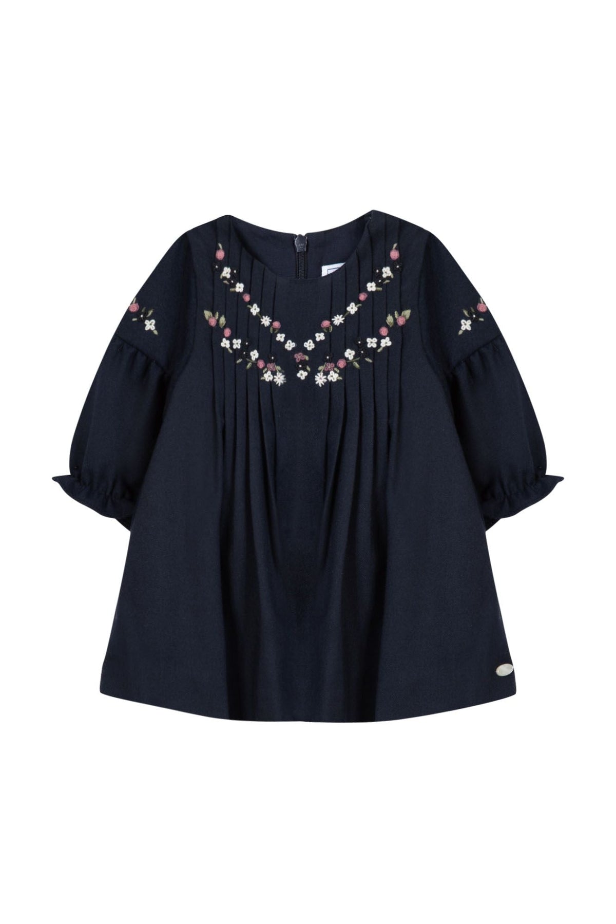 Robe Cérémonie coupe plissée - Marine