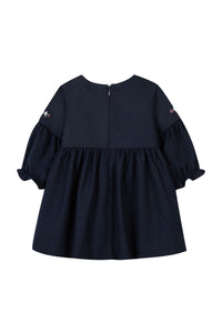 Robe Cérémonie coupe plissée - Marine