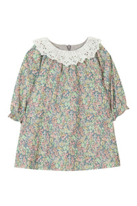 Robe Bouquet romantique à imprimé fleurs - Gris moyen