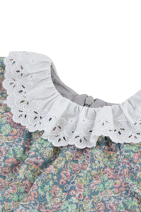 Robe Bouquet romantique à imprimé fleurs - Gris moyen