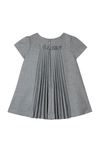 Robe Bouquet romantique plissée - Gris moyen chiné