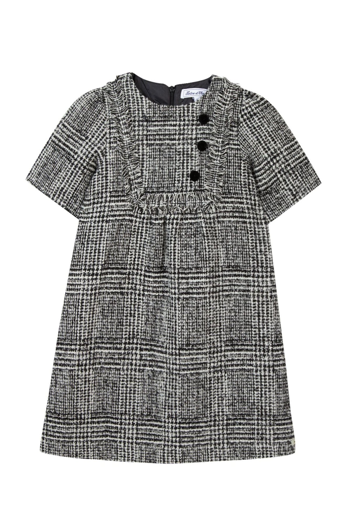 Robe Preppy hivernal en laine mélangée - Anthracite