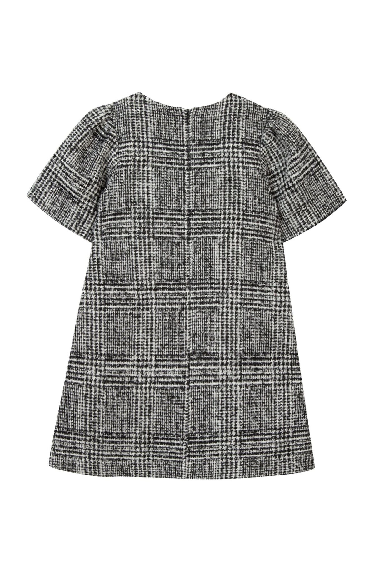Anthracite / Robe Preppy Hivernal En Laine Mélangée - Anthracite