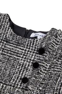 Robe Preppy hivernal en laine mélangée - Anthracite