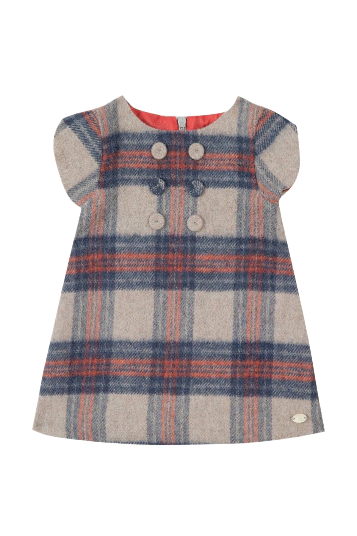 Robe Preppy hivernal en laine - Taupe