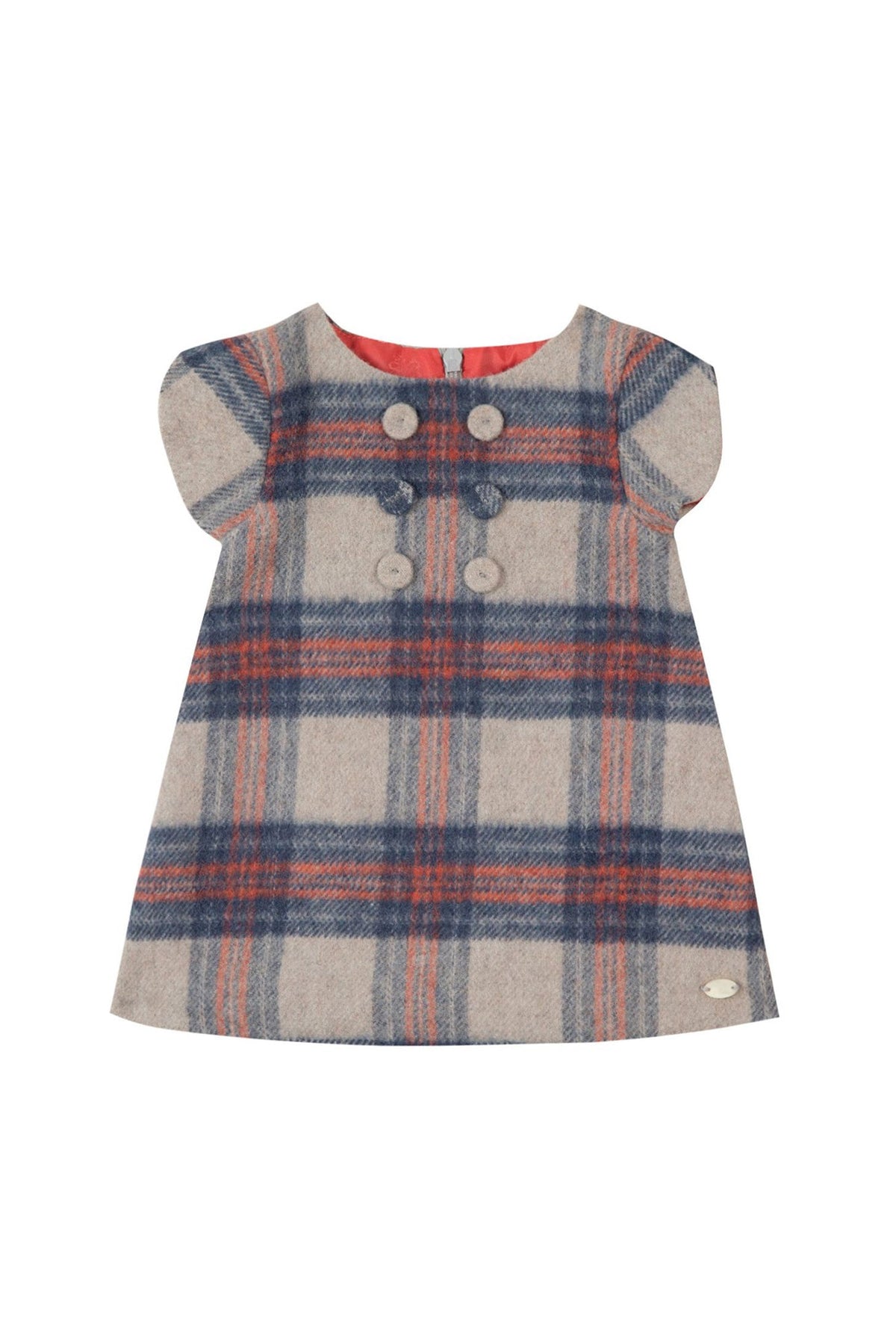 Robe Preppy hivernal en laine - Taupe