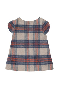 Robe Preppy hivernal en laine - Taupe