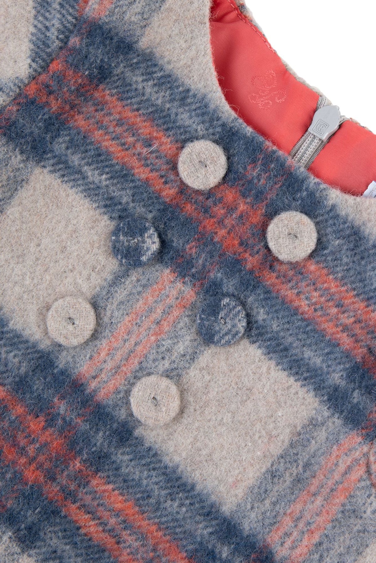 Robe Preppy hivernal en laine - Taupe