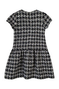 Robe Jardin d'hiver pied de poule - Marine