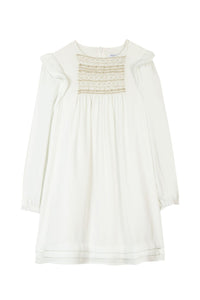 Robe Cérémonie smock - Nacre