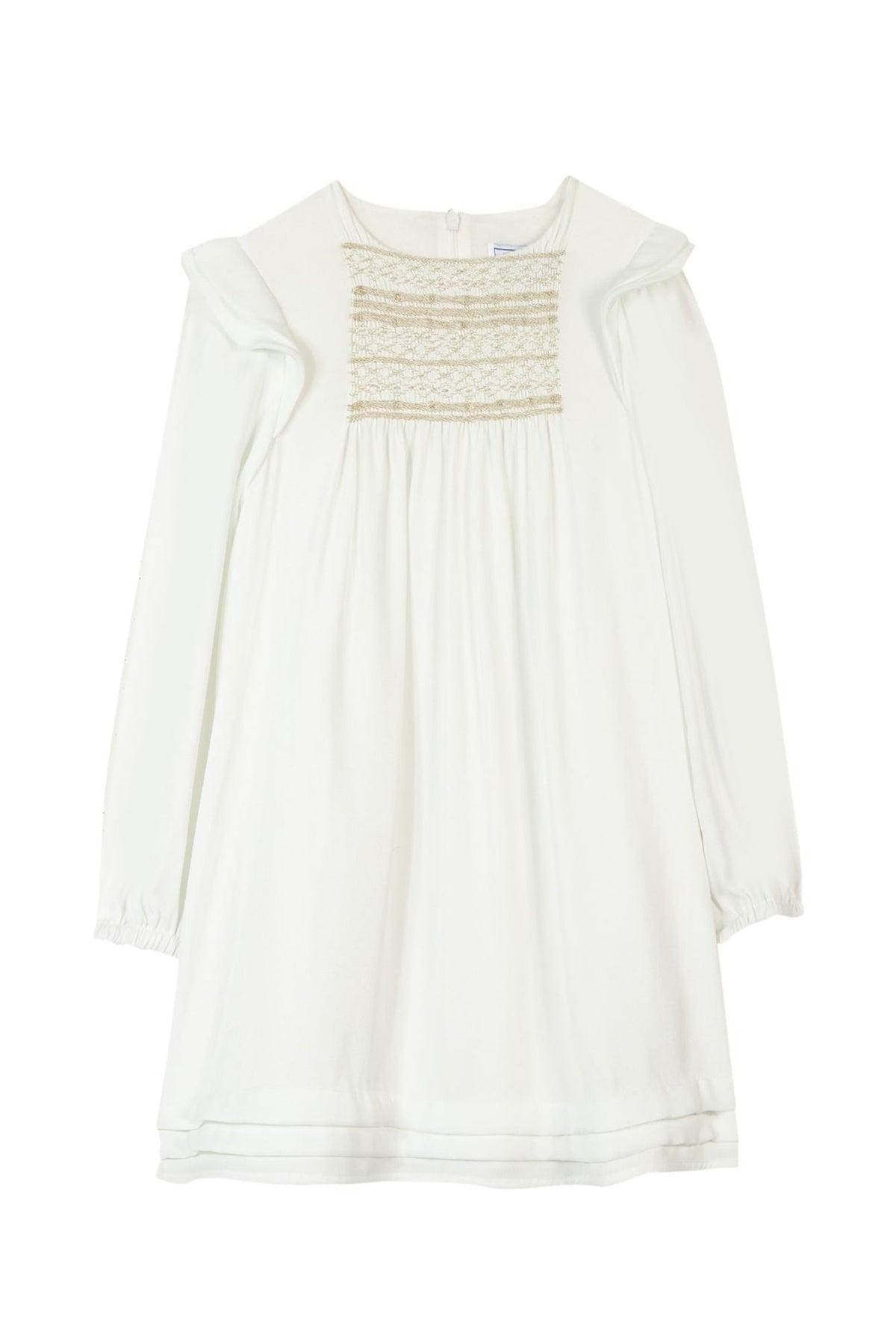 Robe Cérémonie smock - Nacre