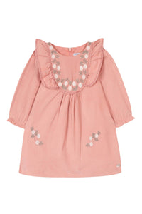 Robe Bouquet romantique à volants - Vieux rose