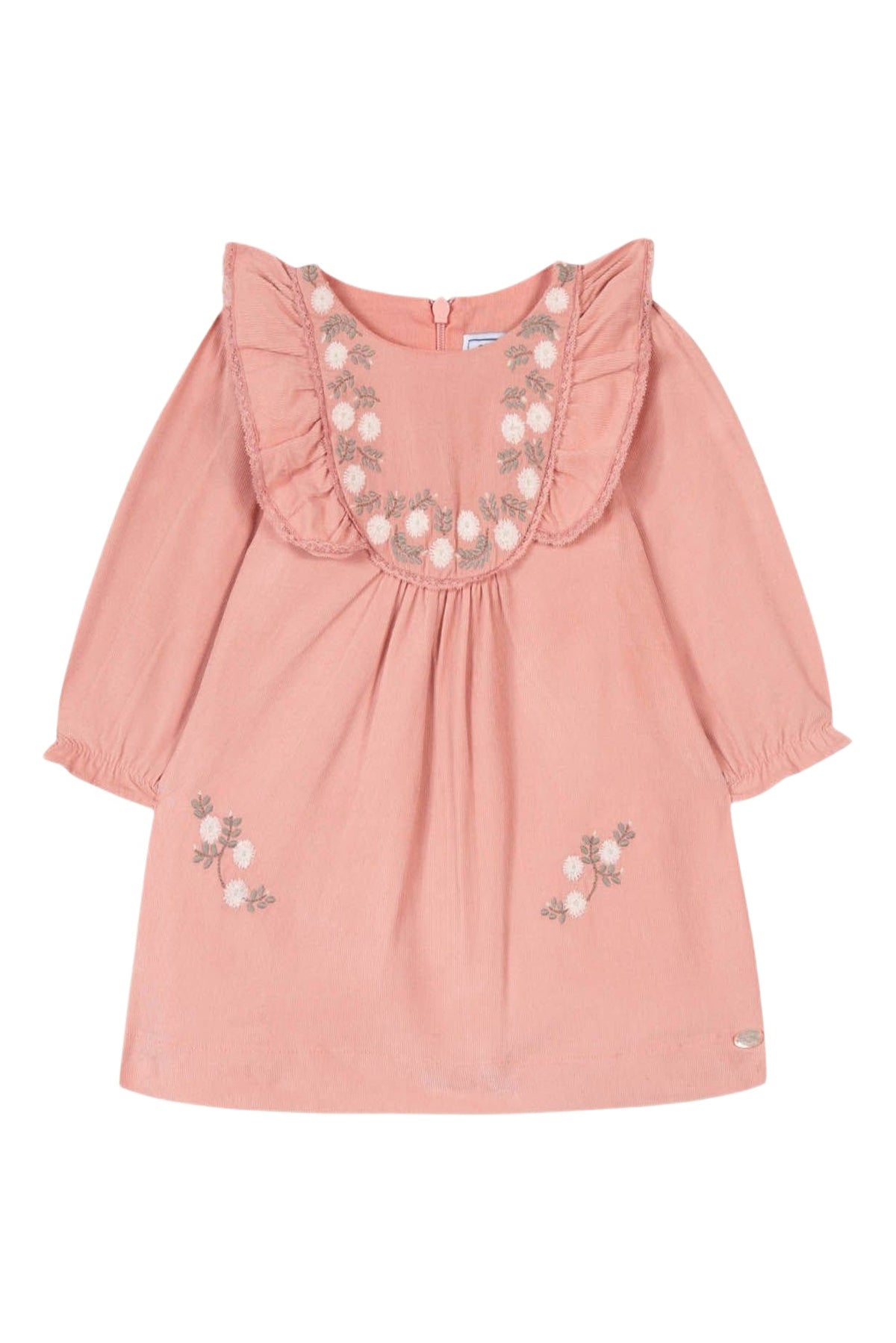 Robe Bouquet romantique à volants - Vieux rose