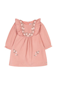 Robe Bouquet romantique à volants - Vieux rose
