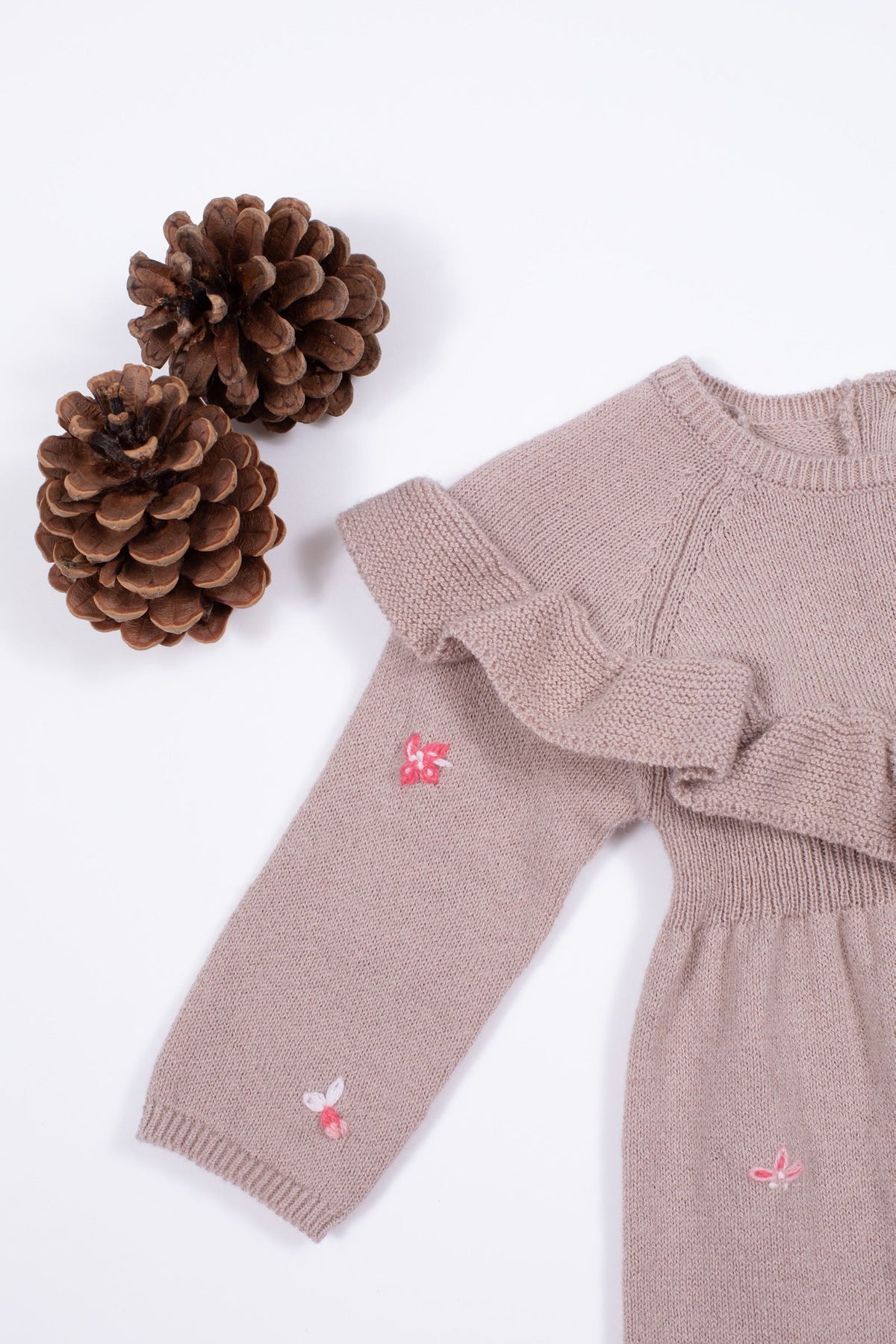 Mon Premier Trousseau long cotton jumpsuit Old rose
