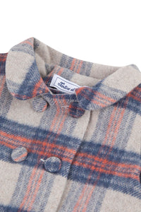 Manteau Preppy hivernal en laine - Taupe
