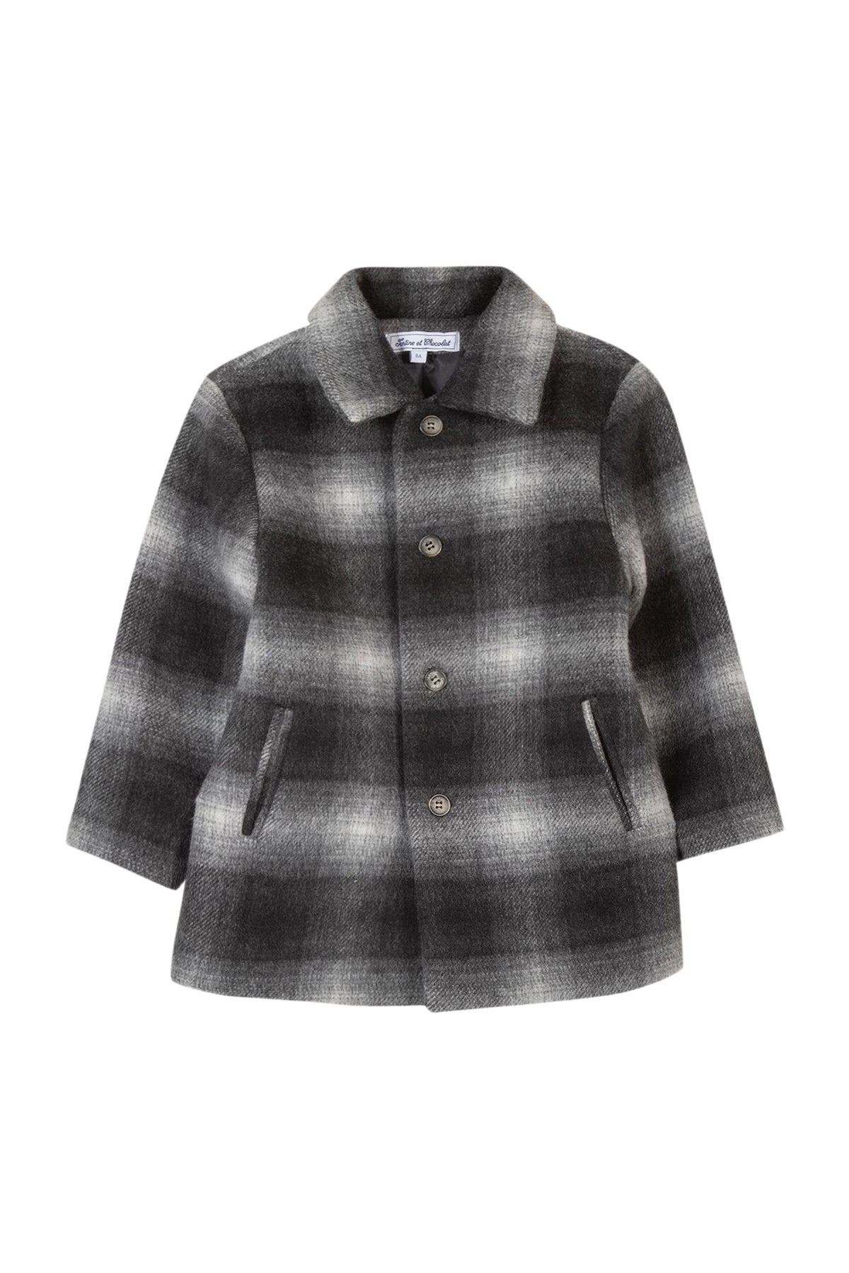 Manteau Étoile polaire en laine - Anthracite