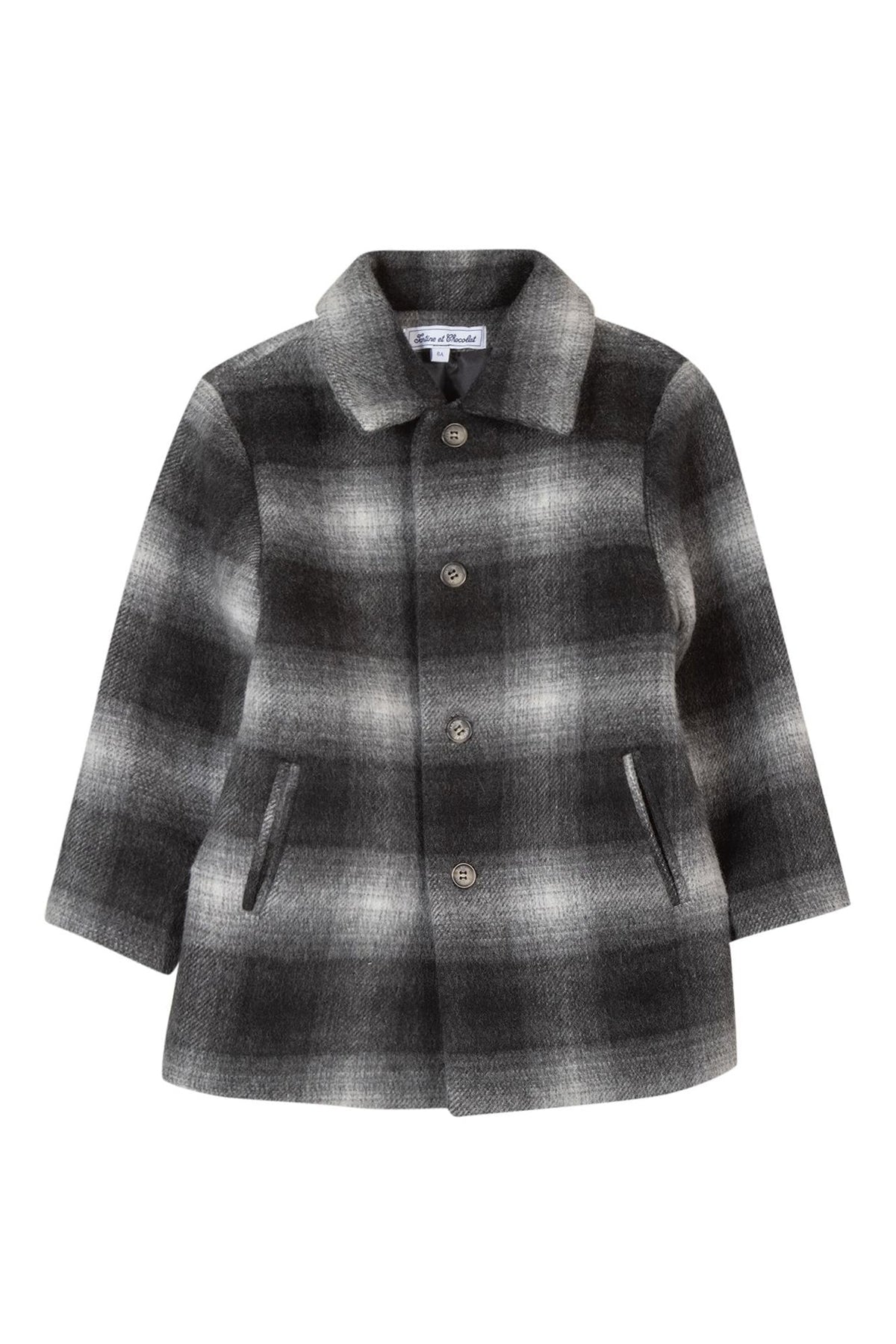 Manteau Étoile polaire en laine - Anthracite