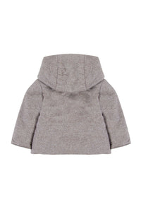 Manteau Mon premier trousseau à capuche - Beige chiné