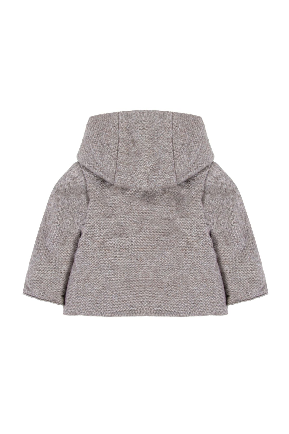 Manteau Mon premier trousseau à capuche - Beige chiné