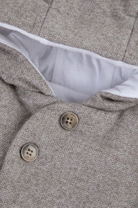 Manteau Mon premier trousseau à capuche - Beige chiné