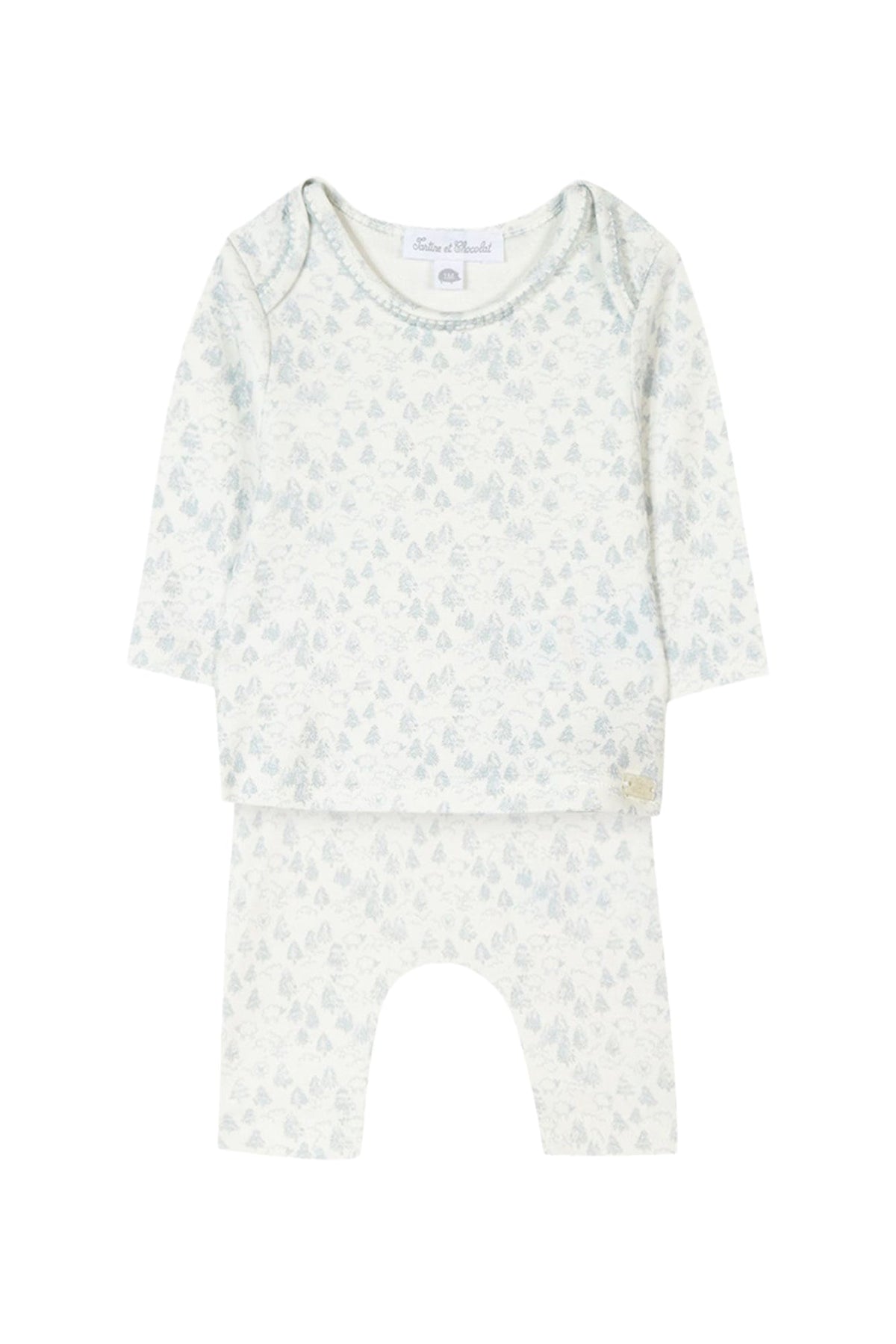 Pyjama Mon premier trousseau - Bleu grisé