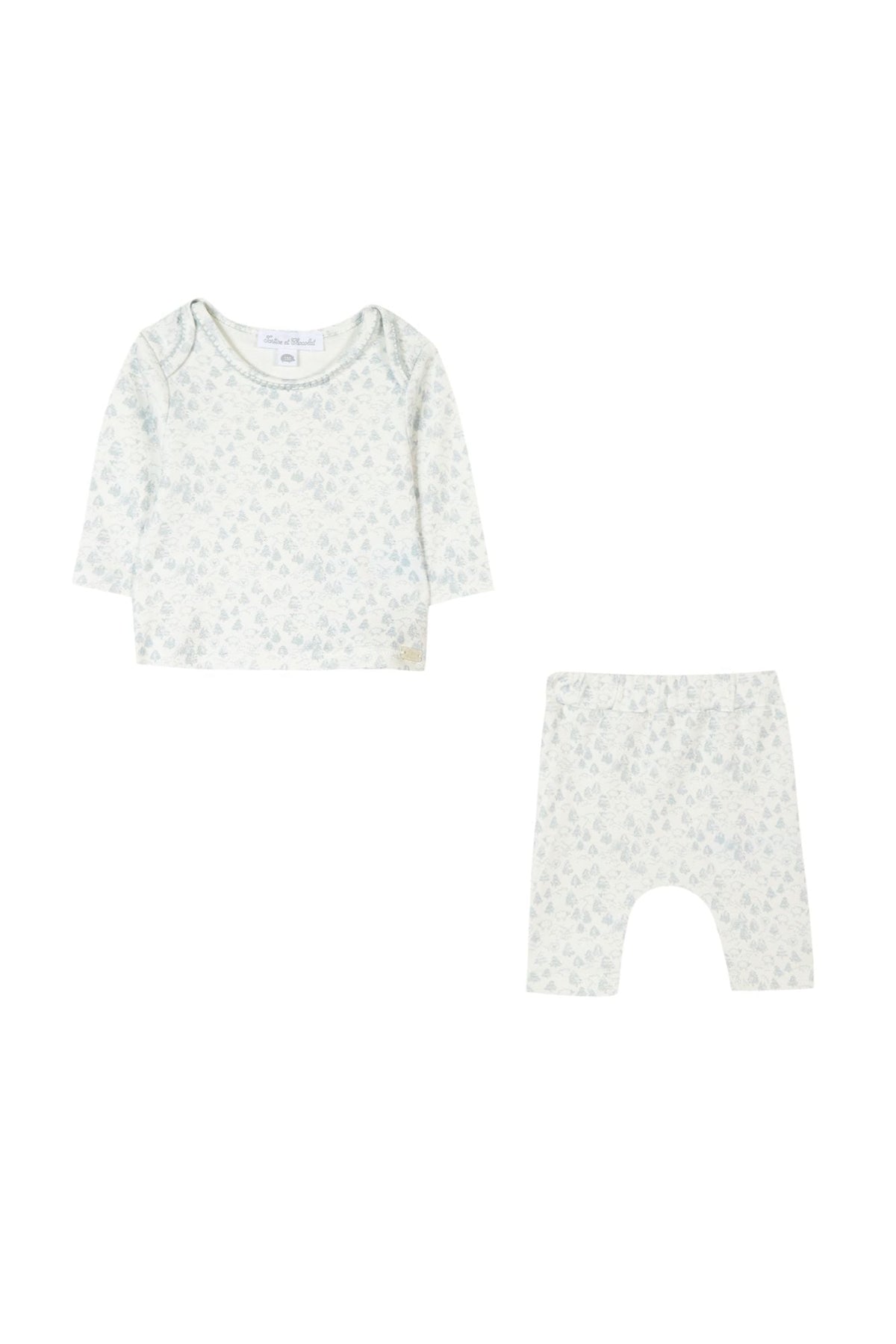 Pyjama Mon premier trousseau - Bleu grisé