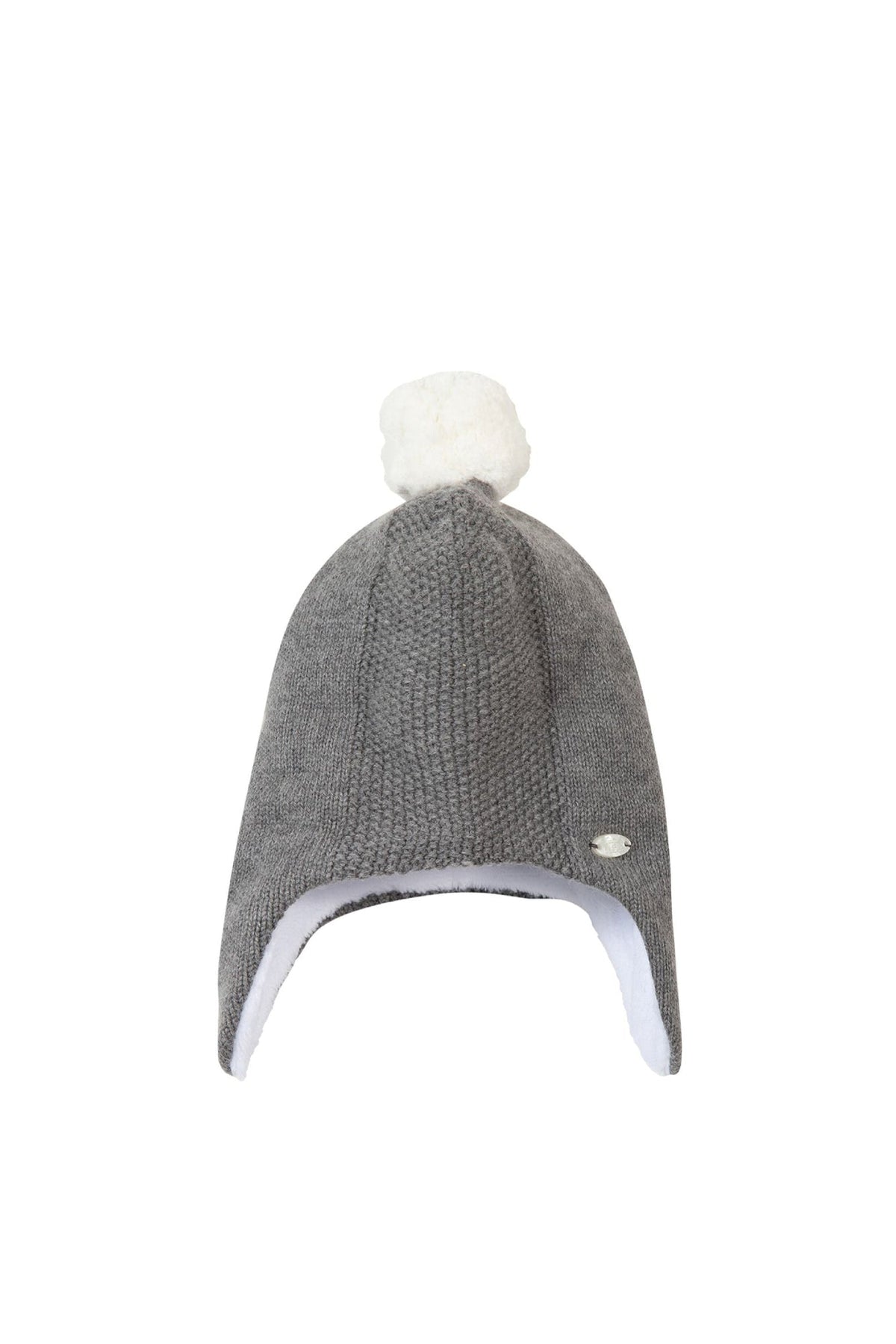 Bonnet Mon premier trousseau en laine mélangée - Gris chiné