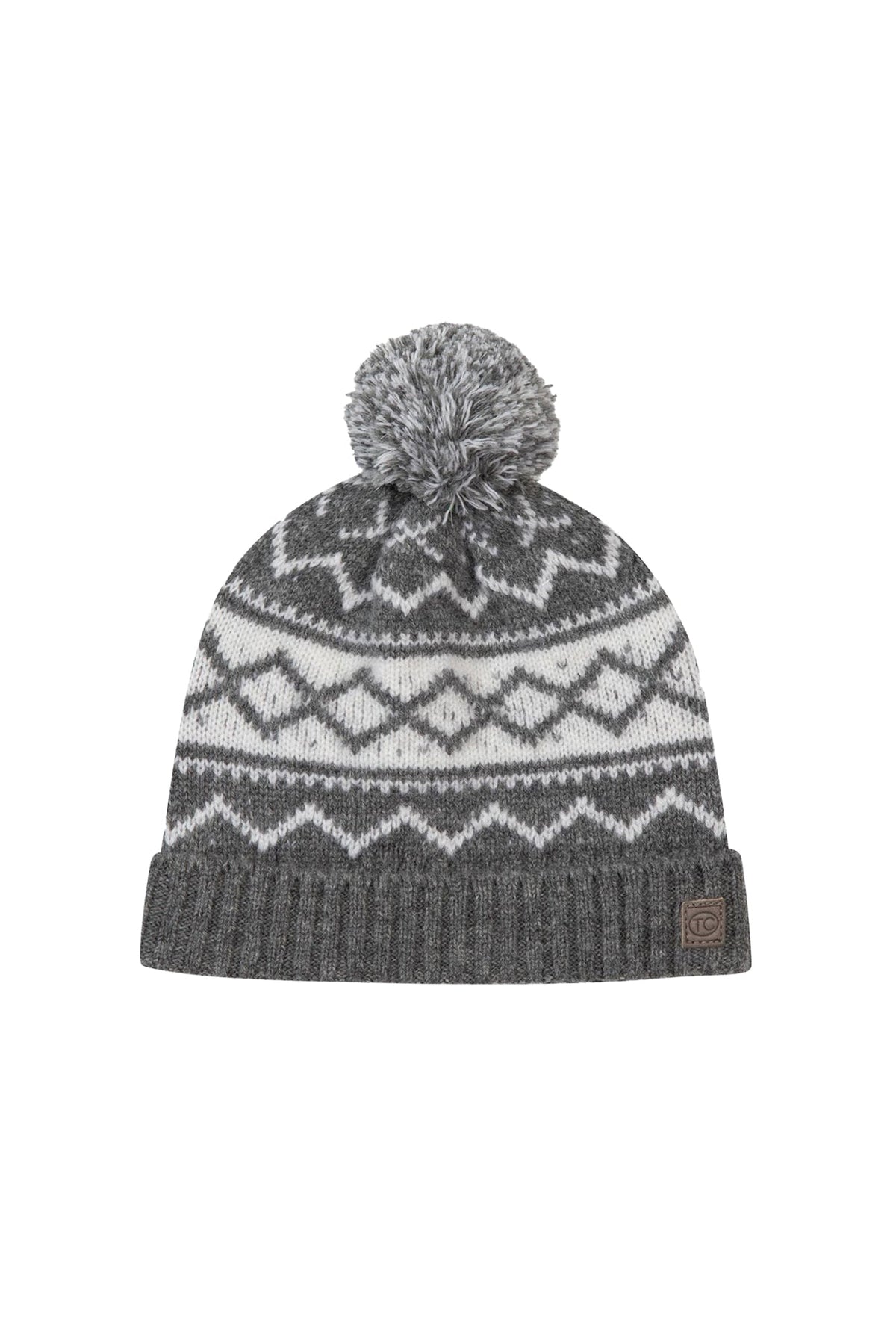 Gris Anthracite / Bonnet Étoile Polaire En Laine - Gris Anthracite