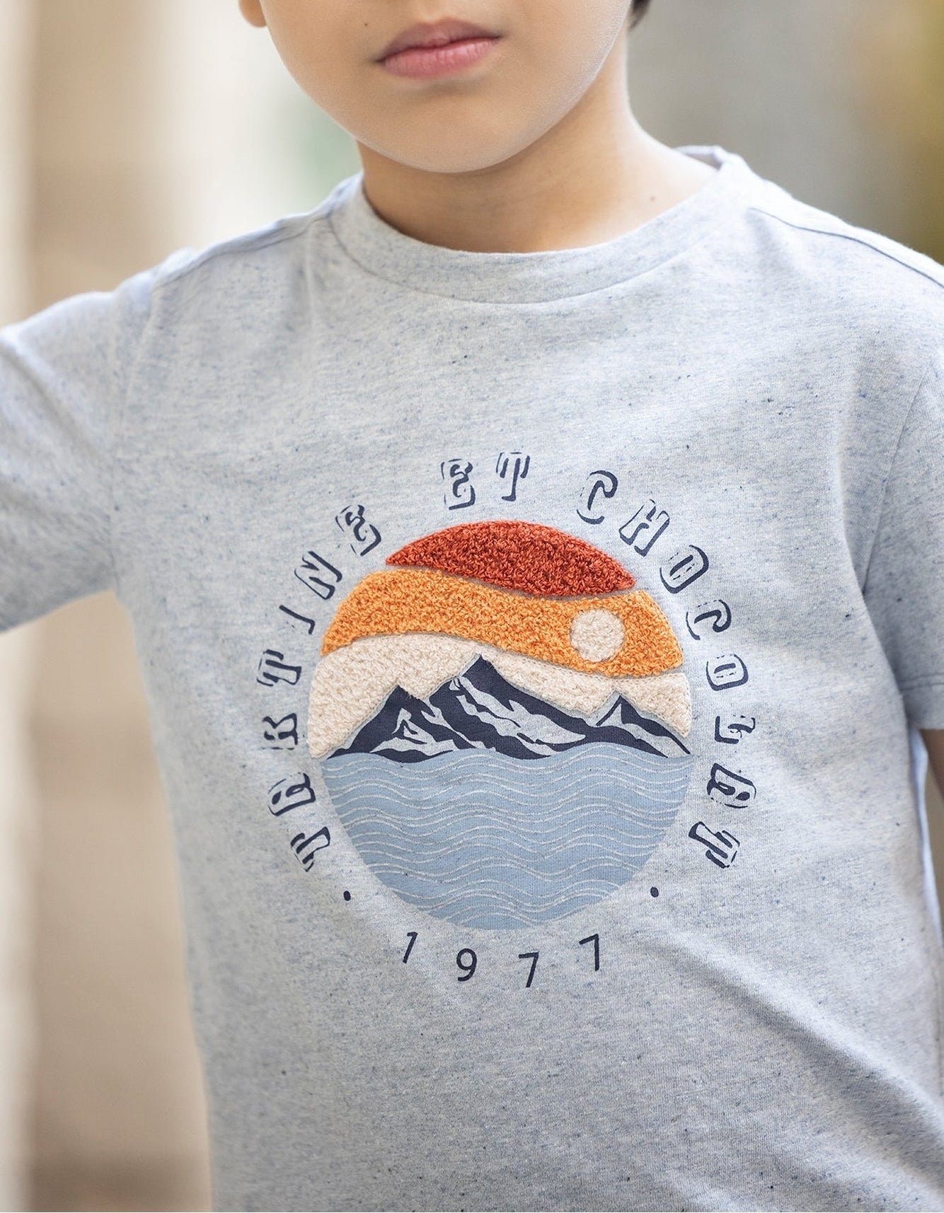 T-shirt Road Trip - Gris Chiné