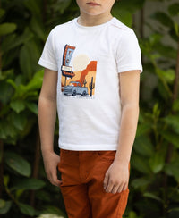 T-shirt Road Trip - Fauve