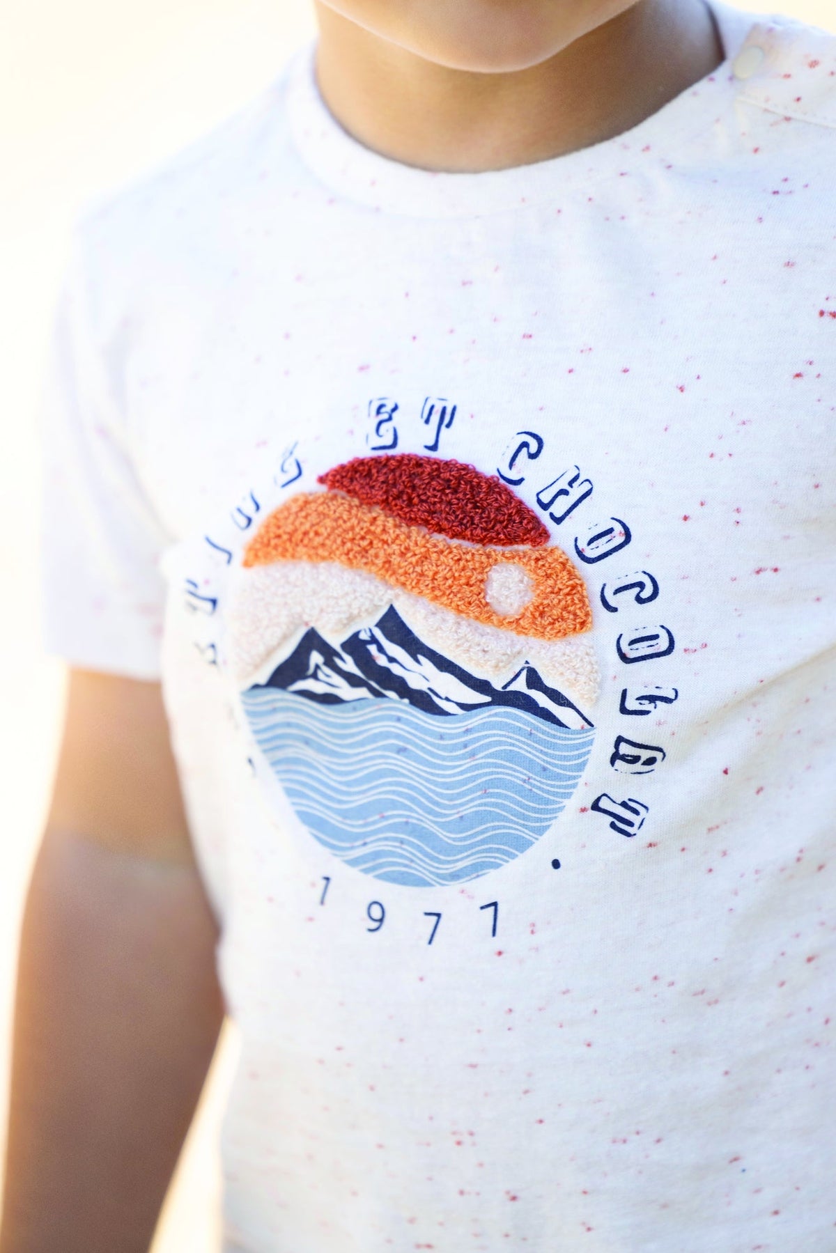 T-shirt Baby Road Trip - Fauve