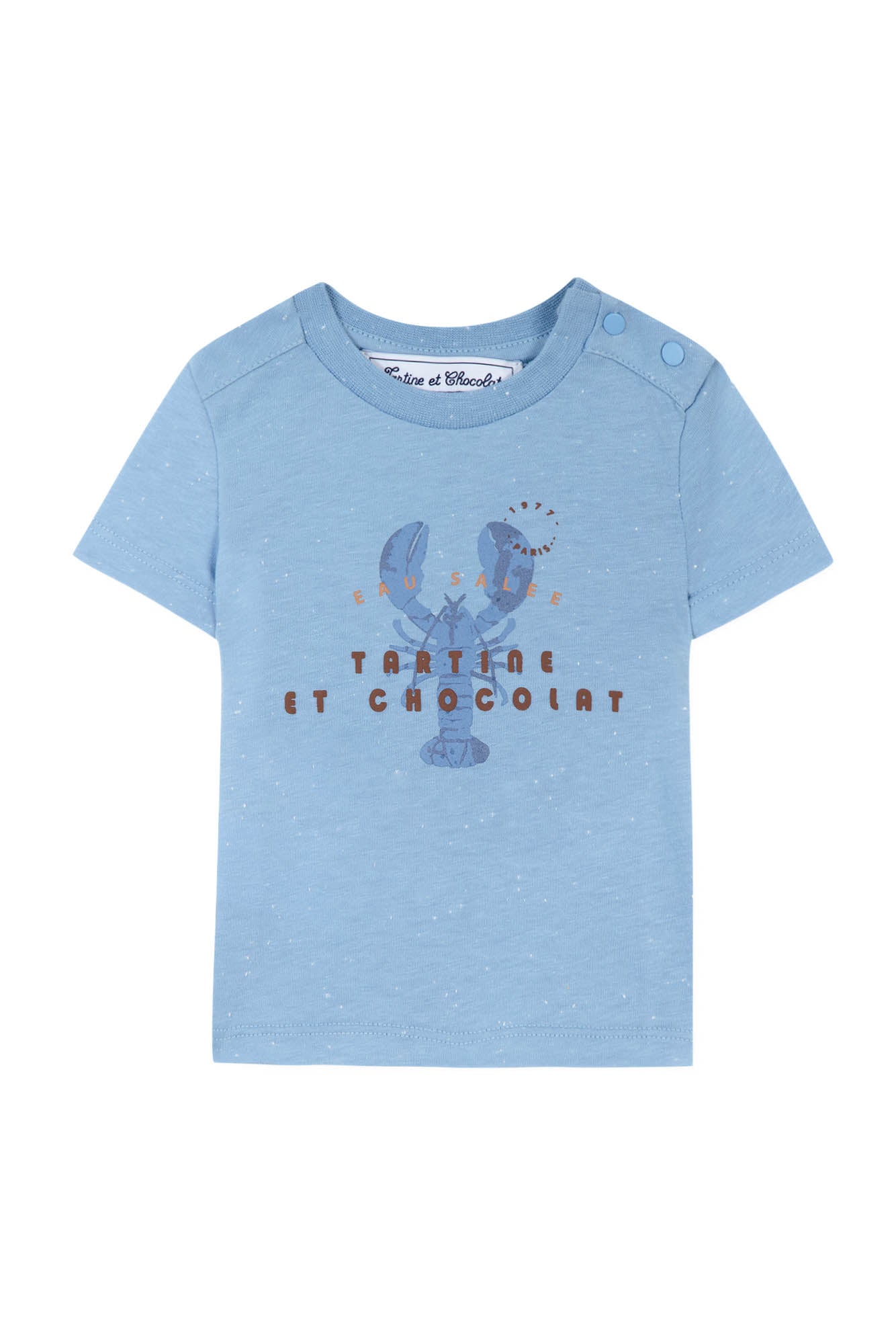 Baby Avenue De La Mer T-shirt - Azur