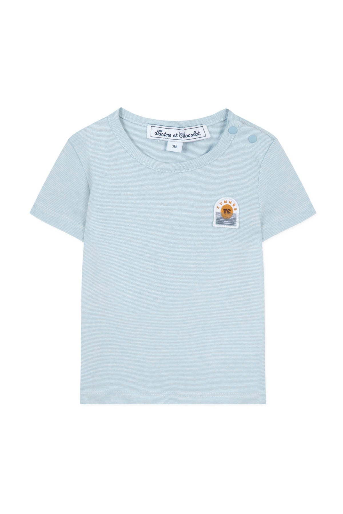 Azur / T-Shirt Baby Avenue De La Mer - Azur