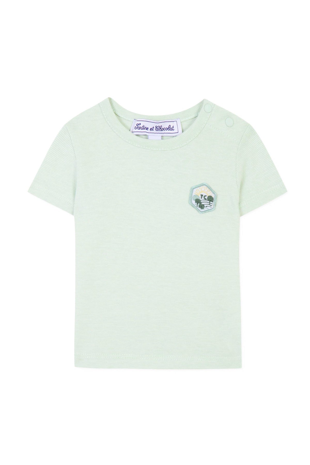 T-shirt Baby Jardin Secret - Vert d'eau
