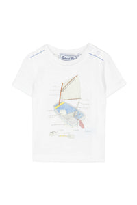 Baby Avenue De La Mer T-shirt - Azur