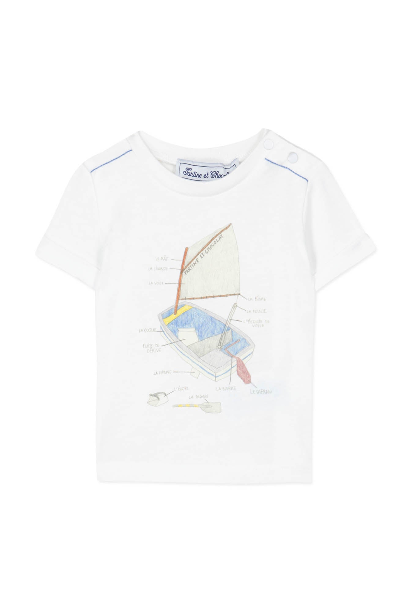 Baby Avenue De La Mer T-shirt - Azur
