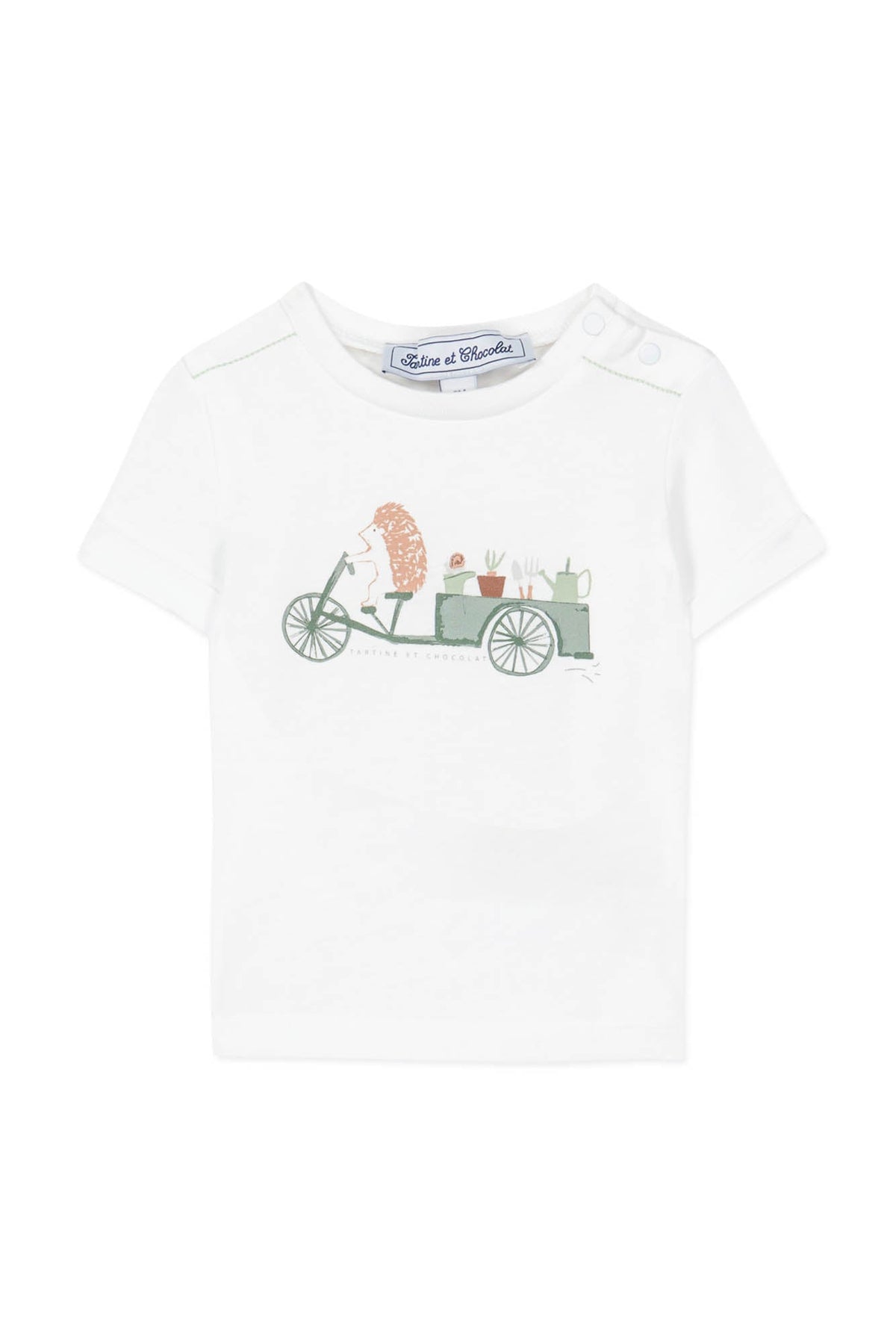 T-shirt Baby Jardin Secret - Vert d'eau